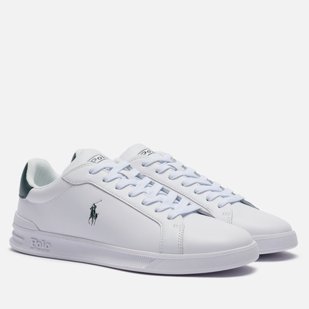Мужские кроссовки Polo Ralph Lauren Heritage Court II Nappa Leather, цвет белый, размер 41 EU