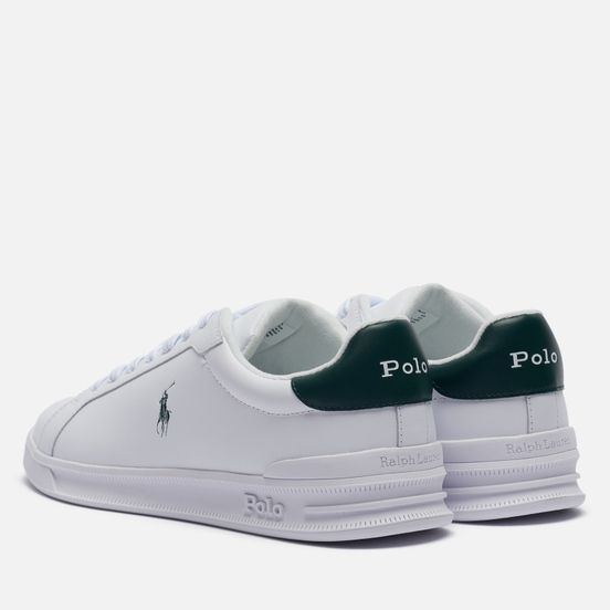 Мужские кроссовки Polo Ralph Lauren Heritage Court II Nappa Leather White/College Green Polo Pony