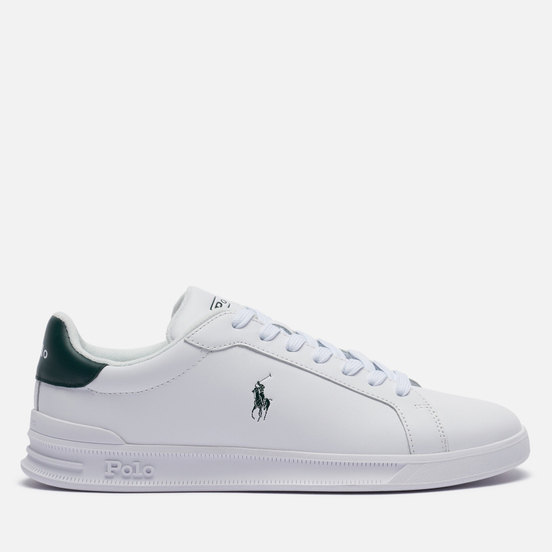 Мужские кроссовки Polo Ralph Lauren Heritage Court II Nappa Leather White/College Green Polo Pony