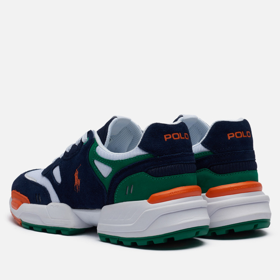 Мужские кроссовки Polo Ralph Lauren Jogger Polo Pony Suede/Mesh/Nubuck Newport Navy/English Green/White