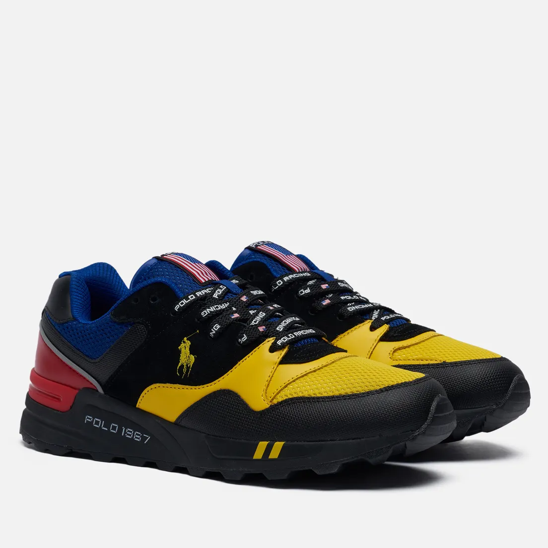 Polo Ralph Lauren Мужские кроссовки Polo Sport Racing Trackster 100 Mesh/Leather