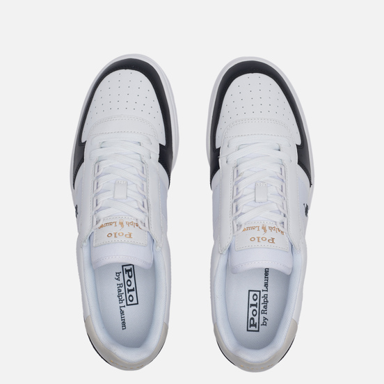 Мужские кроссовки Polo Ralph Lauren Court Polo Pony Leather White/Black