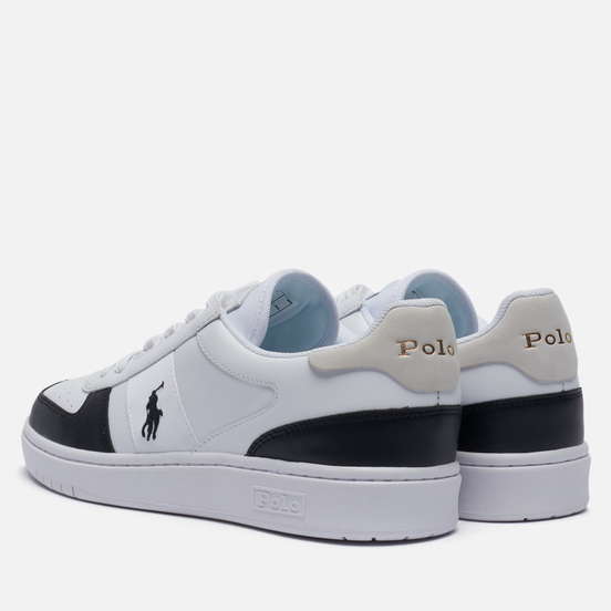 Мужские кроссовки Polo Ralph Lauren Court Polo Pony Leather White/Black
