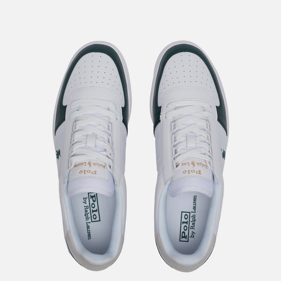 Мужские кроссовки Polo Ralph Lauren Court Polo Pony Leather White/College Green