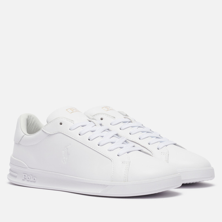 Мужские кроссовки Polo Ralph Lauren Heritage Court II Premium Leather, цвет белый, размер 41 EU