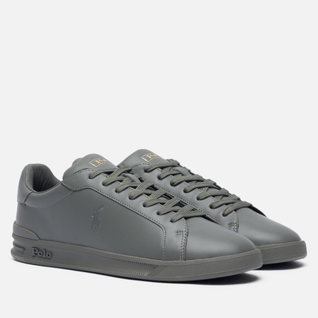 Мужские кроссовки Polo Ralph Lauren Heritage Court II Premium Leather, цвет серый, размер 44 EU