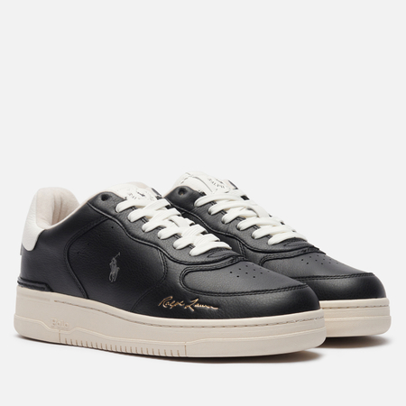 Мужские кроссовки Polo Ralph Lauren Masters Court Signature, цвет чёрный, размер 41 EU