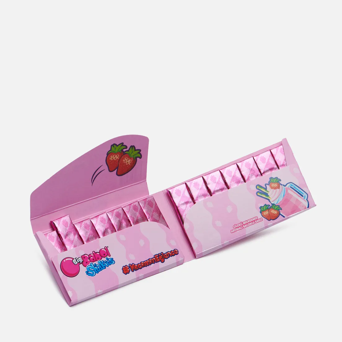 Perfetti Van Melle Жевательная резинка Big Babol Shakics Strawberry