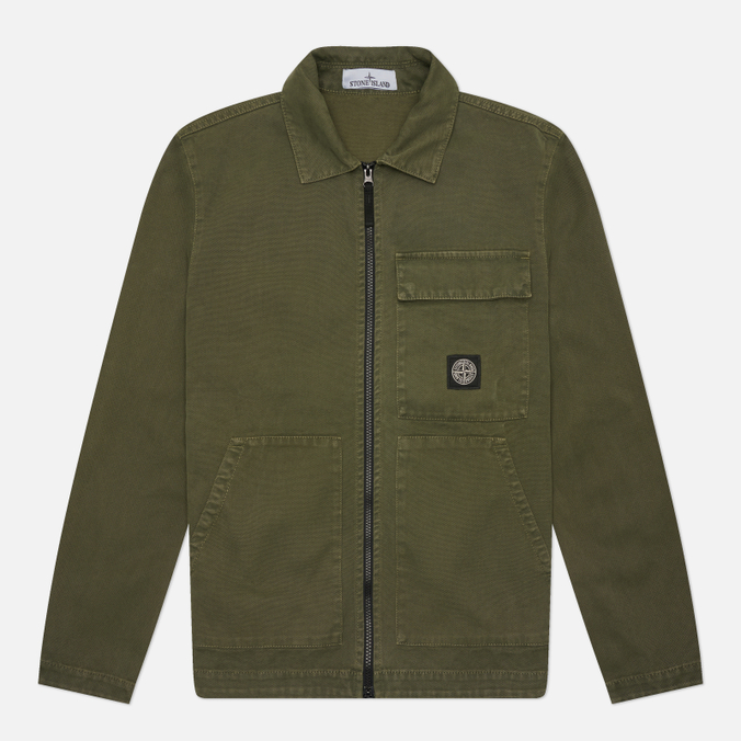 Мужская рубашка Stone Island Panama Cotton Old Effect Overshirt