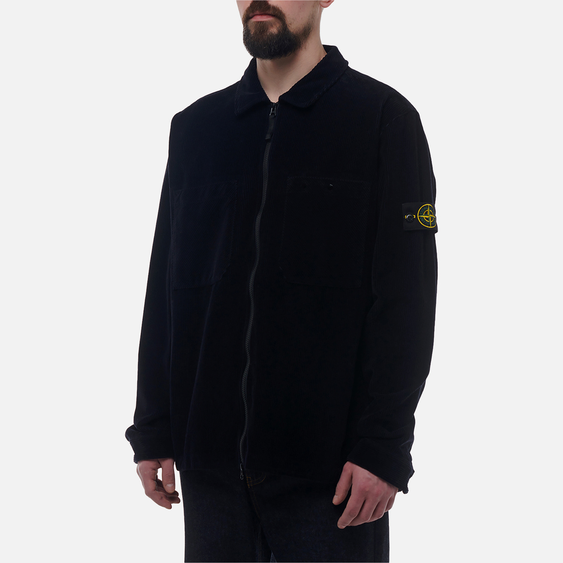 Stone Island Мужская рубашка Organic Cotton Corduroy 800 Overshirt