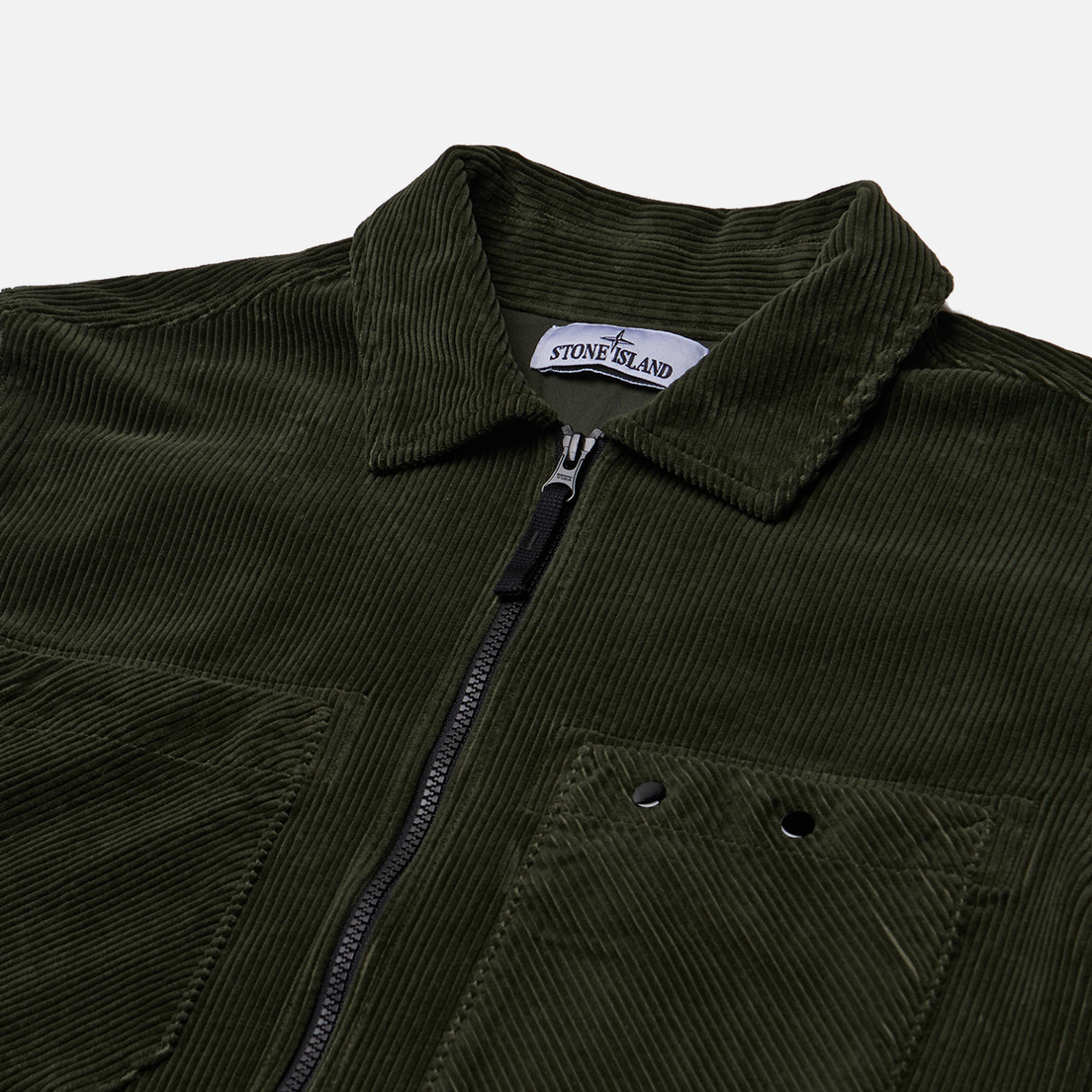 Stone Island Мужская рубашка Organic Cotton Corduroy 800 Overshirt