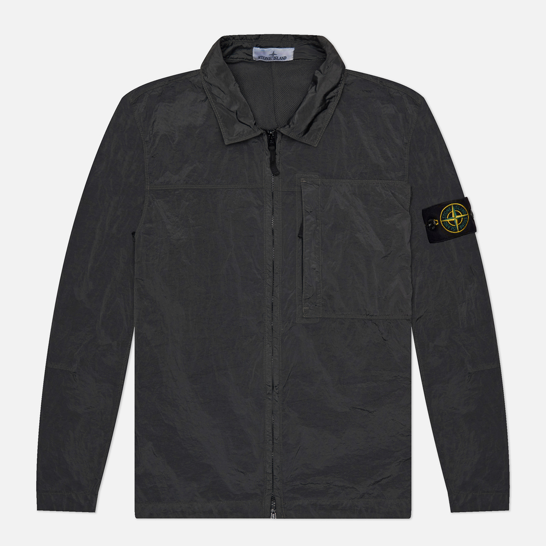 Stone Island Мужская рубашка Nylon Metal In Econyl Zip Overshirt