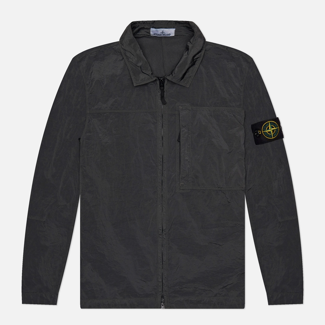 Stone Island Мужская рубашка Nylon Metal In Econyl Zip Overshirt