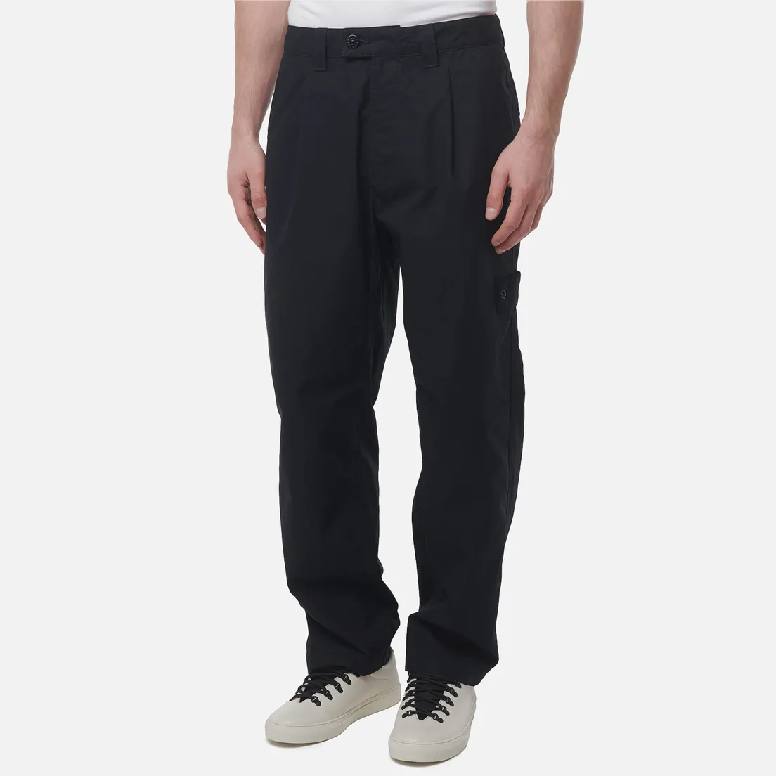Stone Island Мужские брюки Weatherproof Cotton Canvas Ghost