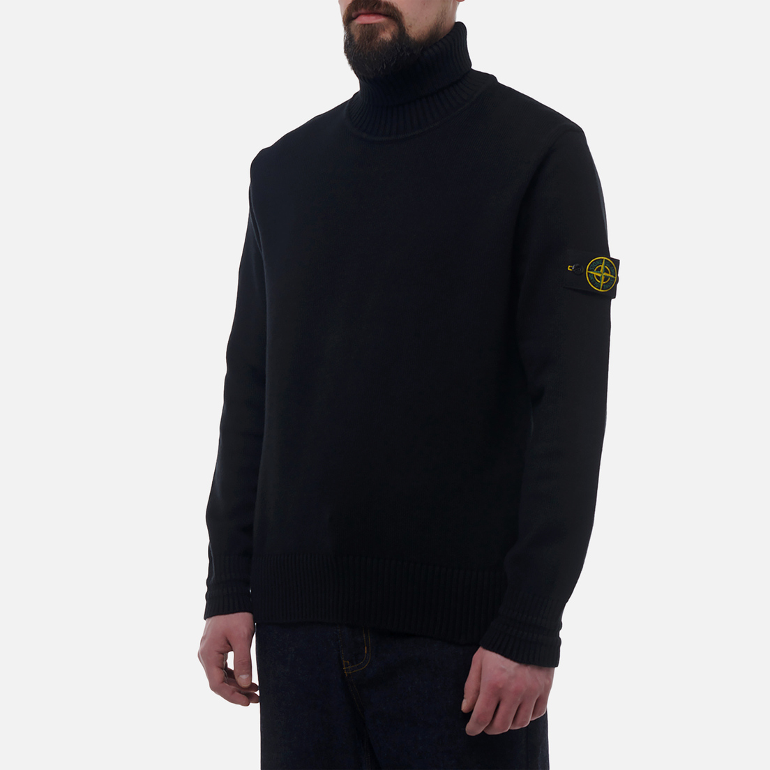 Stone Island Мужской свитер Winter Cotton Loose Turtle Neck