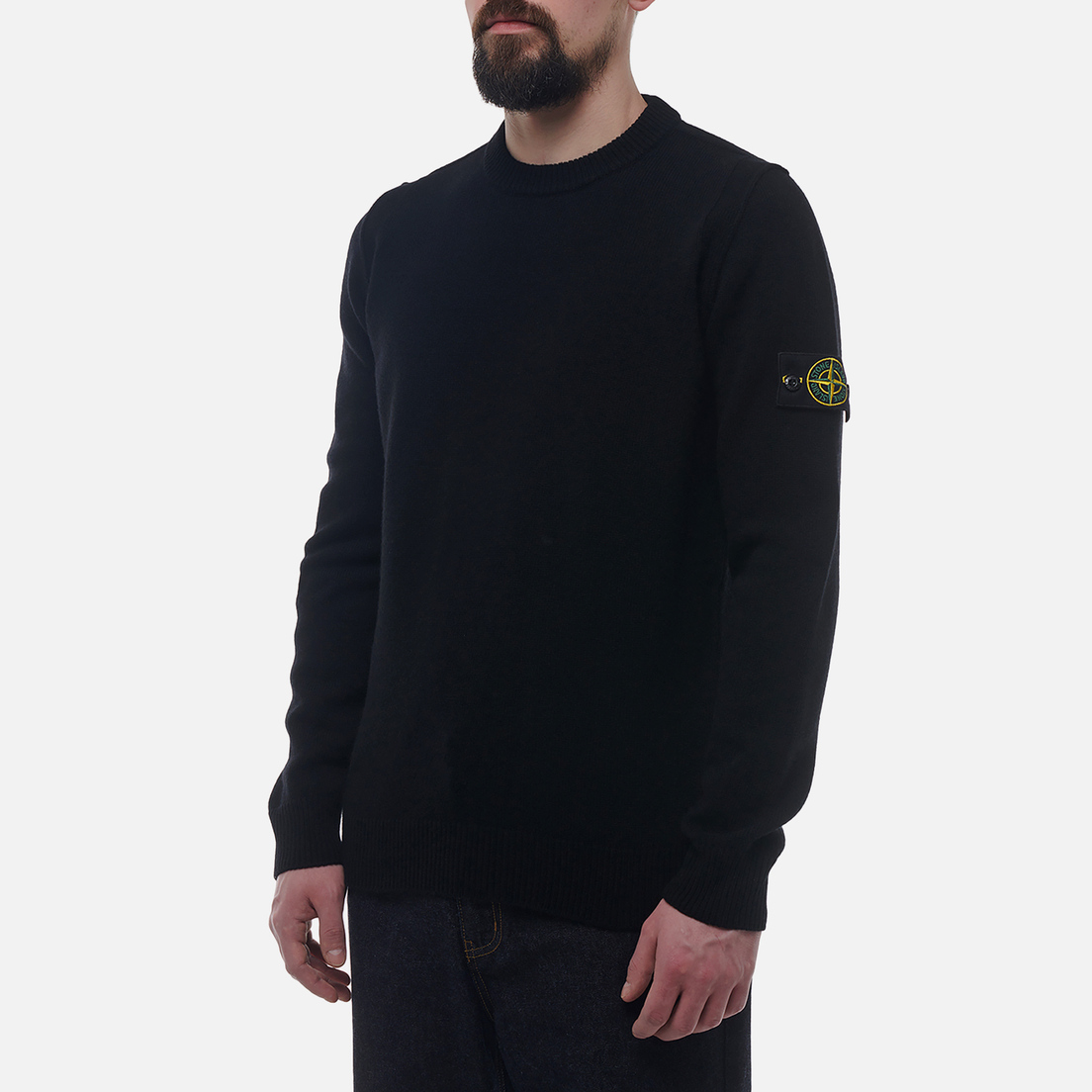 Stone Island Мужской свитер Lambswool Regular Ribbed Neckline