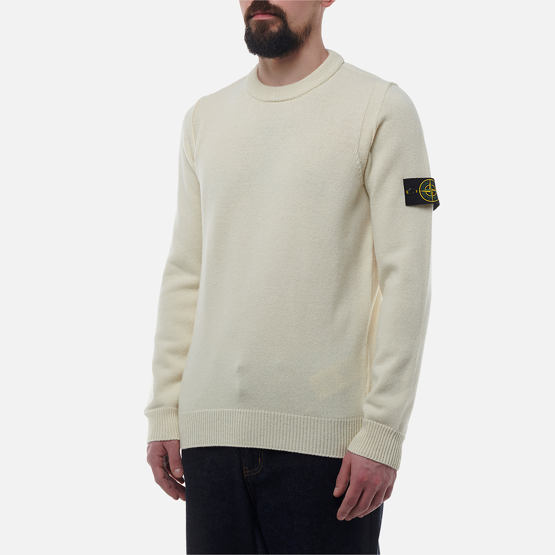 Stone Island Мужской свитер Lambswool Regular Ribbed Neckline