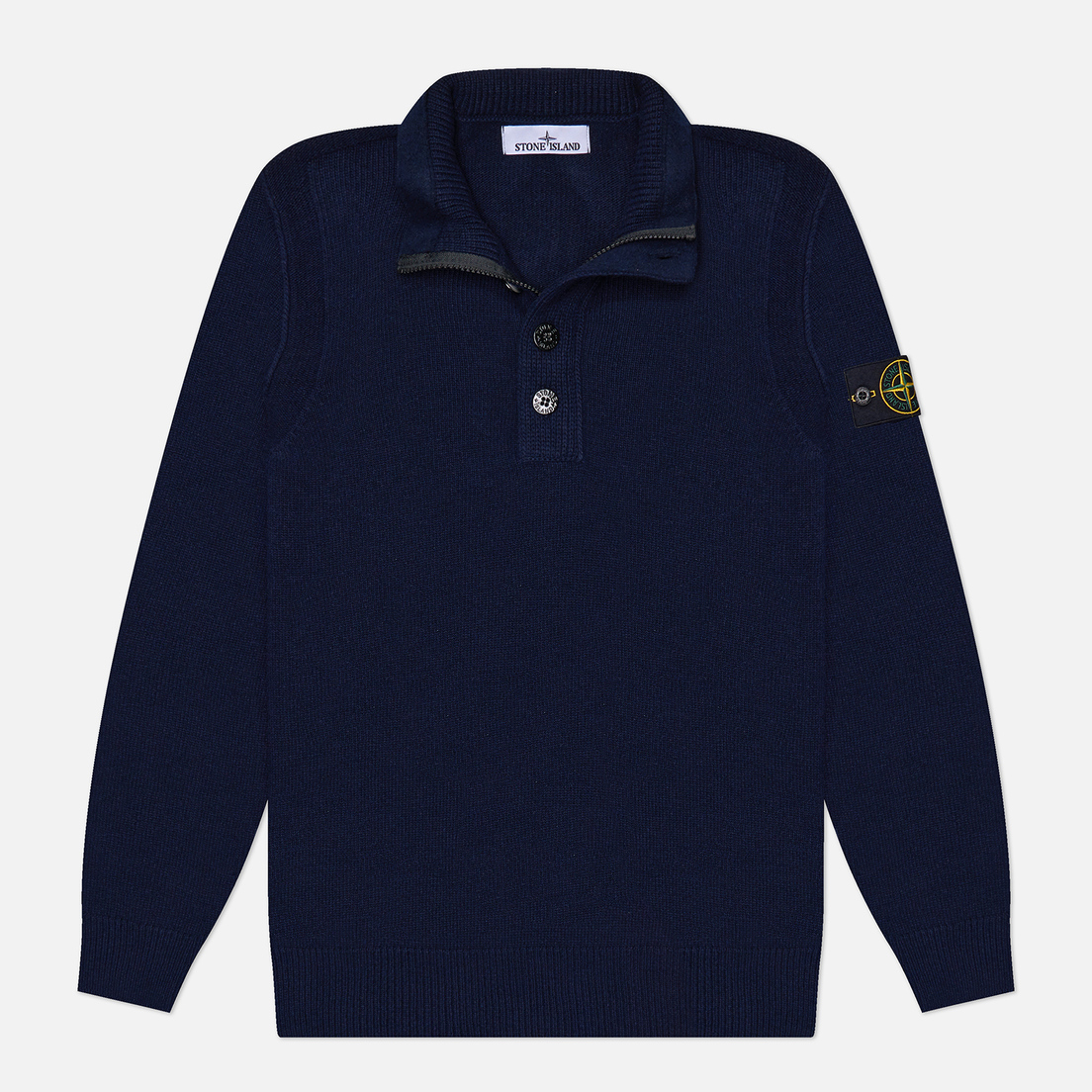 Stone Island Мужской свитер Lambswool Regular Half Zip