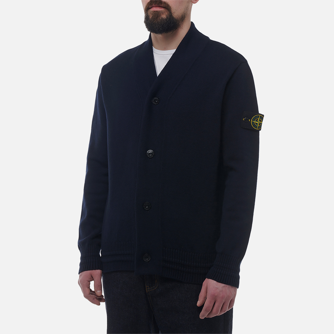 Stone Island Мужской кардиган Winter Cotton Loose