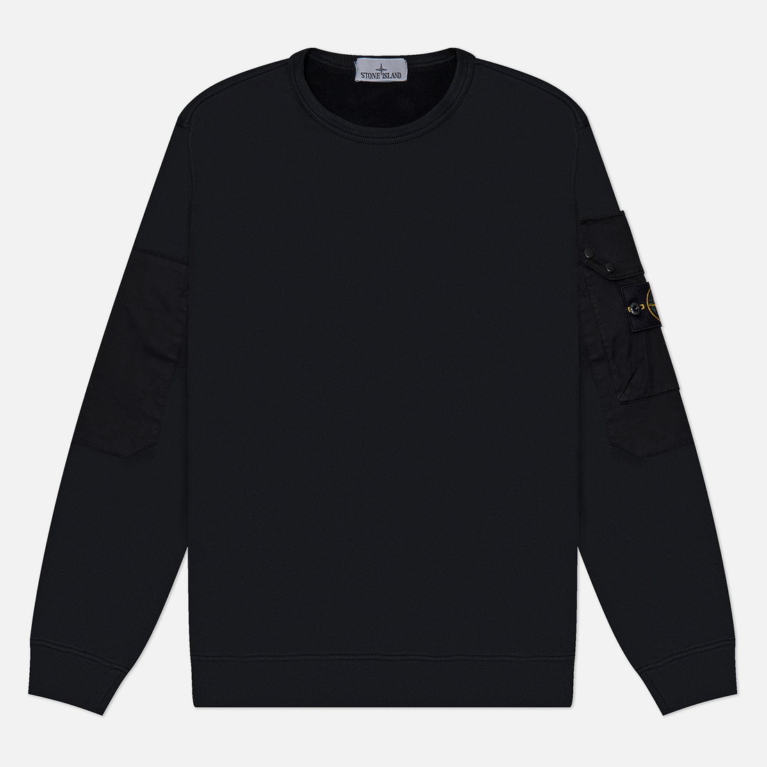 Stone Island Мужская толстовка Brushed Organic Cotton Fleece Pocket Sleeve