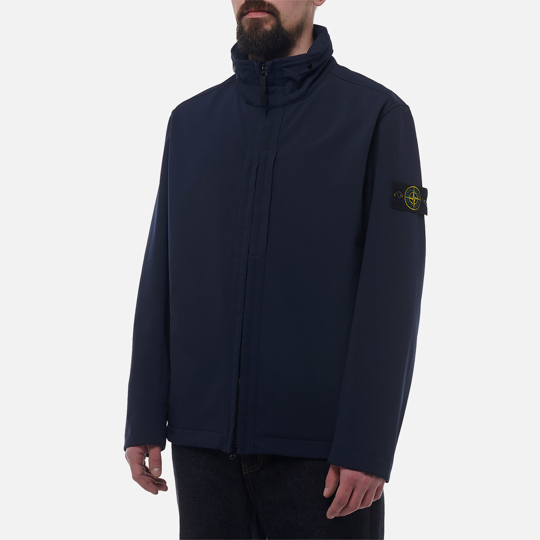 Stone Island Мужская куртка ветровка Soft Shell-R E.Dye