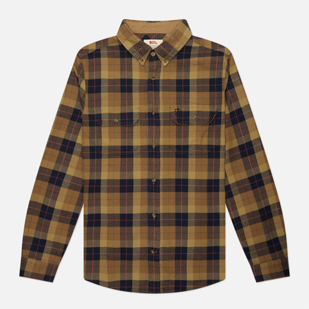Мужская рубашка Fjallraven Singi Heavy Flannel, цвет коричневый, размер XXL