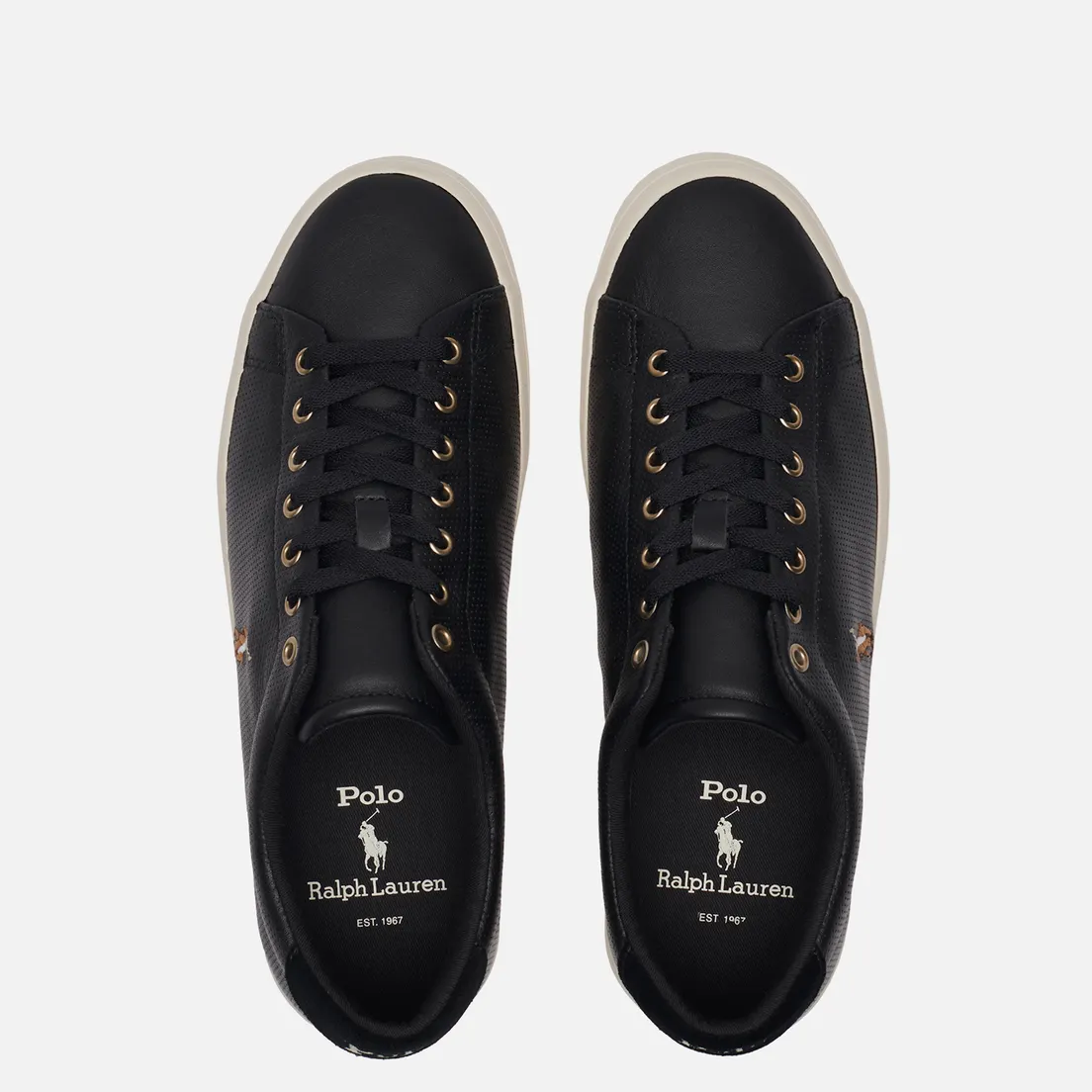 Polo Ralph Lauren Мужские кроссовки Longwood Perforated Nappa Smooth Leather