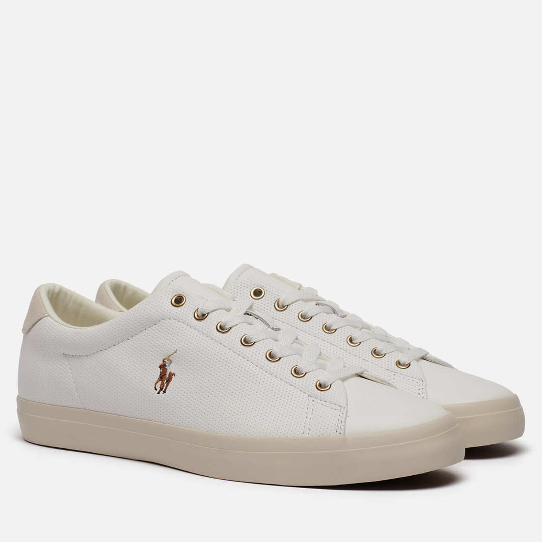 Polo Ralph Lauren Мужские кроссовки Longwood Perforated Nappa Smooth Leather