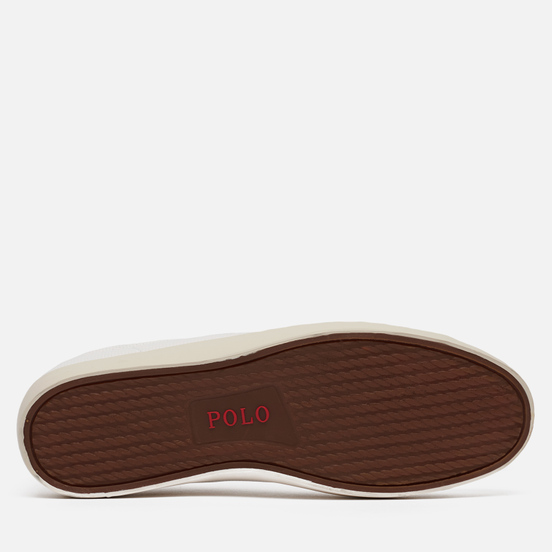 Мужские кроссовки Polo Ralph Lauren Longwood Perforated Nappa Smooth Leather White
