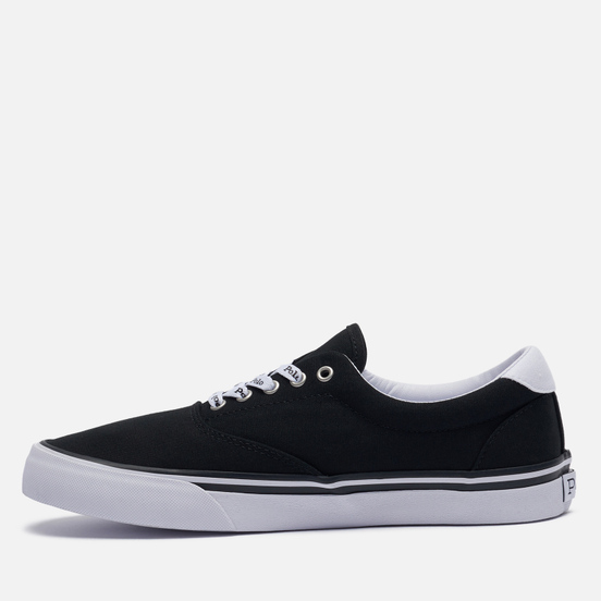 Мужские кеды Polo Ralph Lauren Thorton Recycled Canvas Black/White Polo Pony