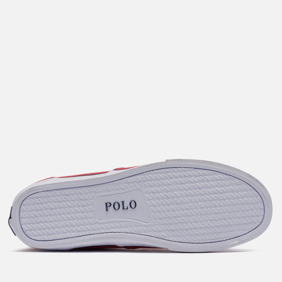Мужские кеды Polo Ralph Lauren Thorton Recycled Canvas Red/Newport Navy Polo Pony