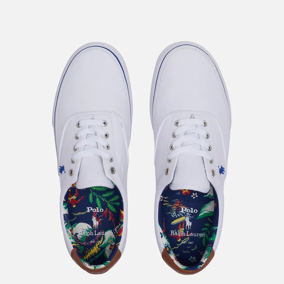 Polo Ralph Lauren Мужские кеды Thorton Recycled Canvas/Leather Heel