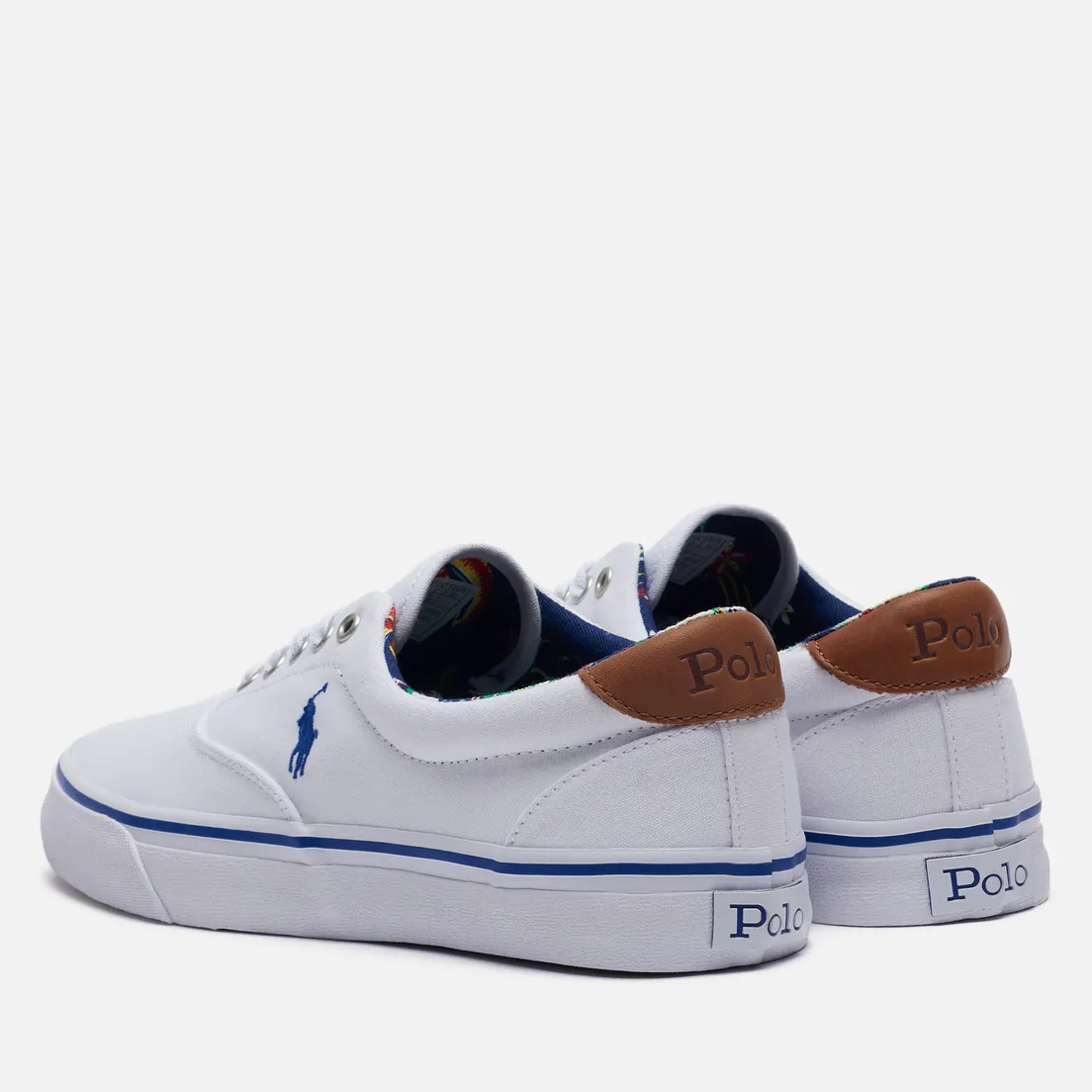 Polo Ralph Lauren Мужские кеды Thorton Recycled Canvas/Leather Heel