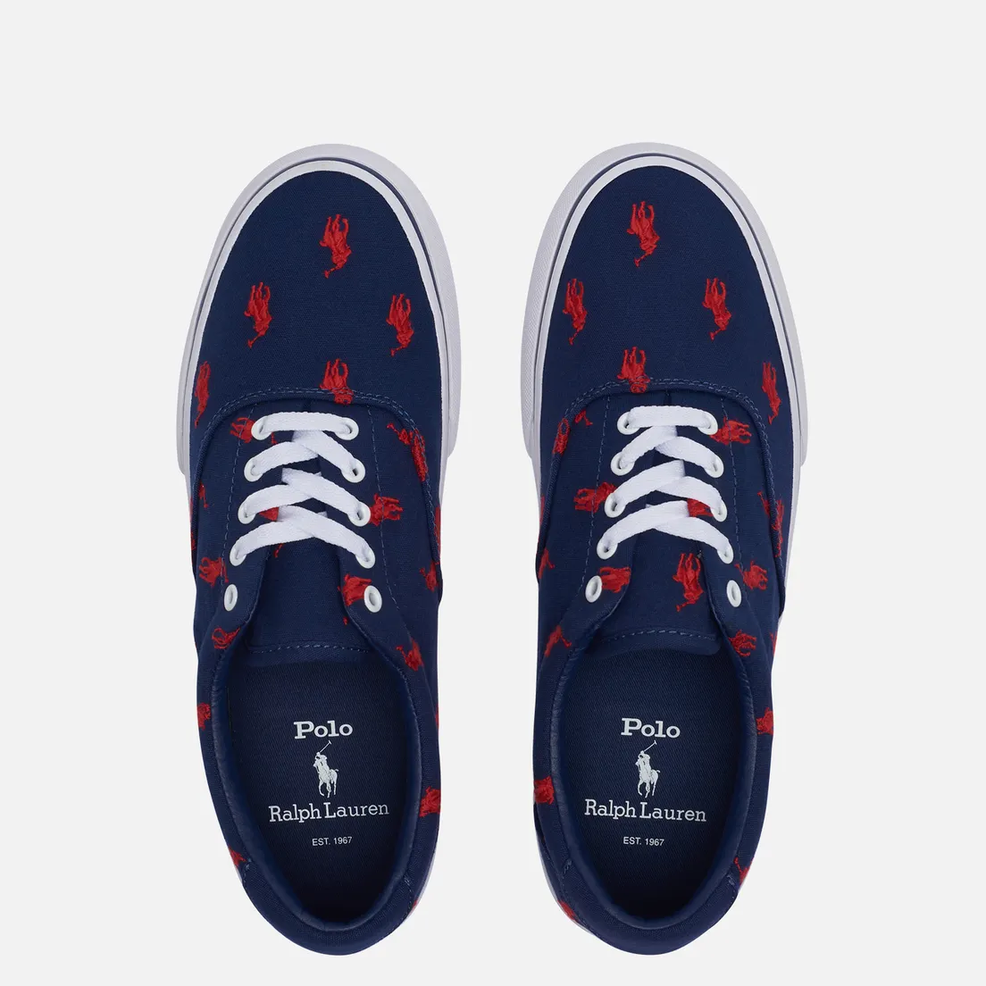 Polo Ralph Lauren Мужские кеды Thorton All Over Embroidered Polo Pony