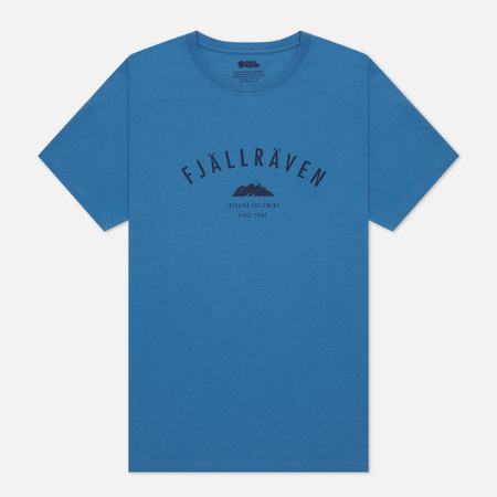 Мужская футболка Fjallraven Trekking Equipment, цвет голубой, размер S
