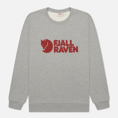 Мужская толстовка Fjallraven Logo Sweater, цвет серый, размер XL