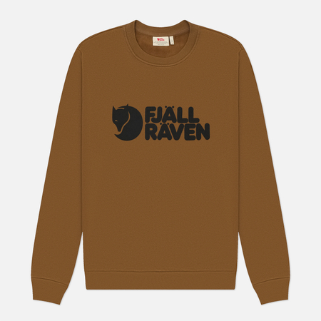 Мужская толстовка Fjallraven Logo Sweater, цвет коричневый, размер XL