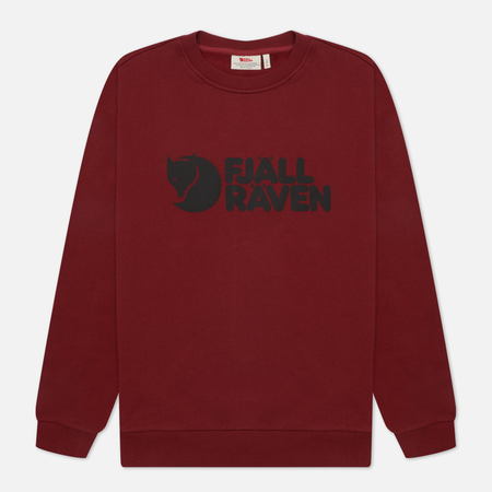 Мужская толстовка Fjallraven Logo Sweater, цвет бордовый, размер M