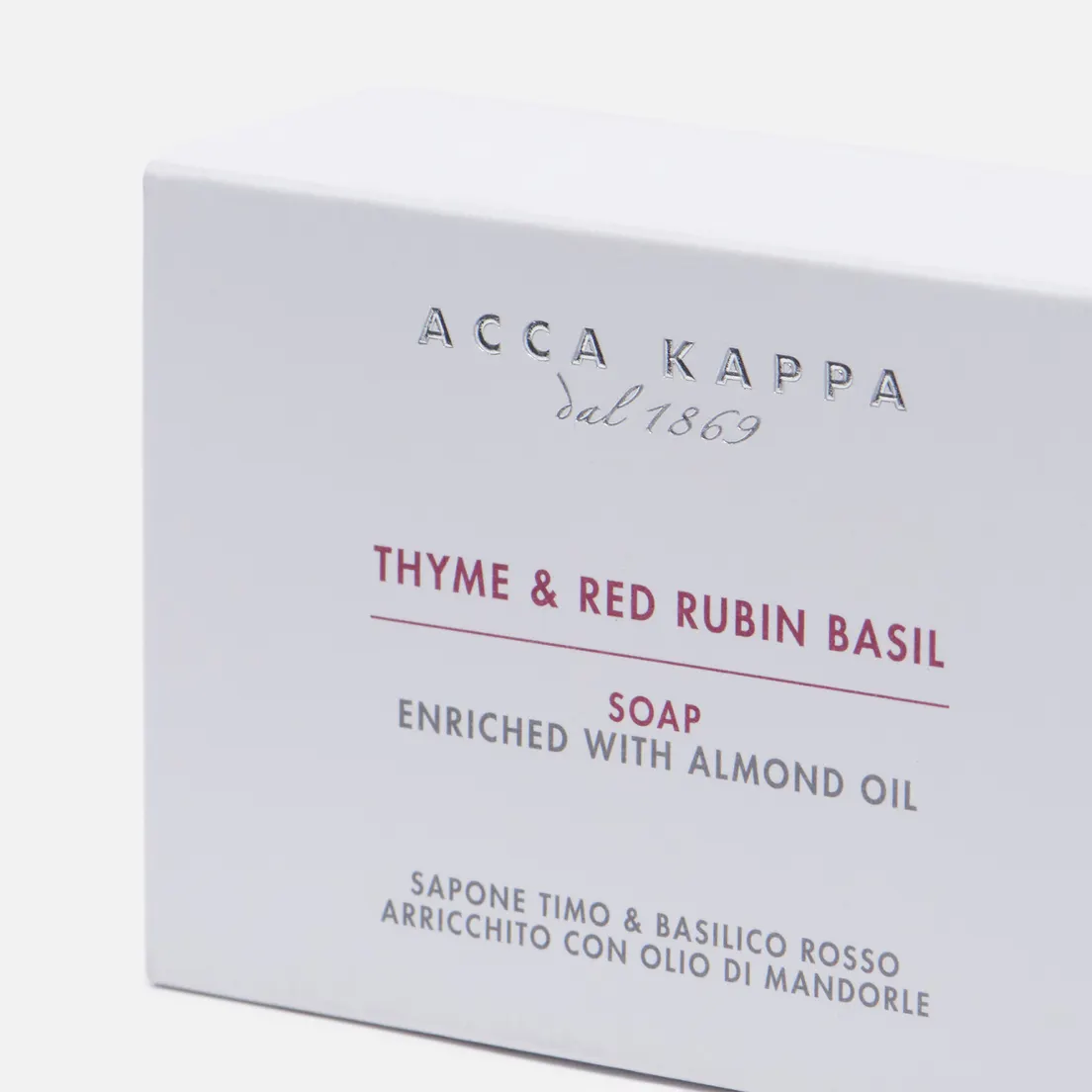 Acca Kappa Мыло Thyme & Red Rubin Basil