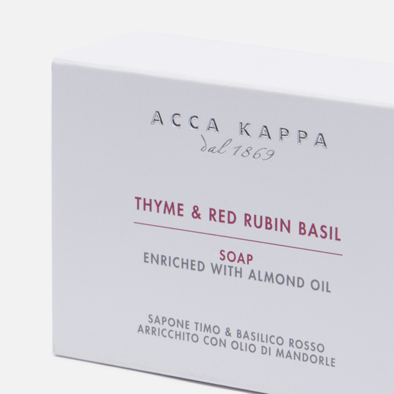 Мыло Acca Kappa Thyme & Red Rubin Basil