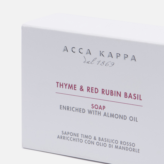 Мыло Acca Kappa, цвет белый, размер UNI 853550 Thyme & Red Rubin Basil - фото 2