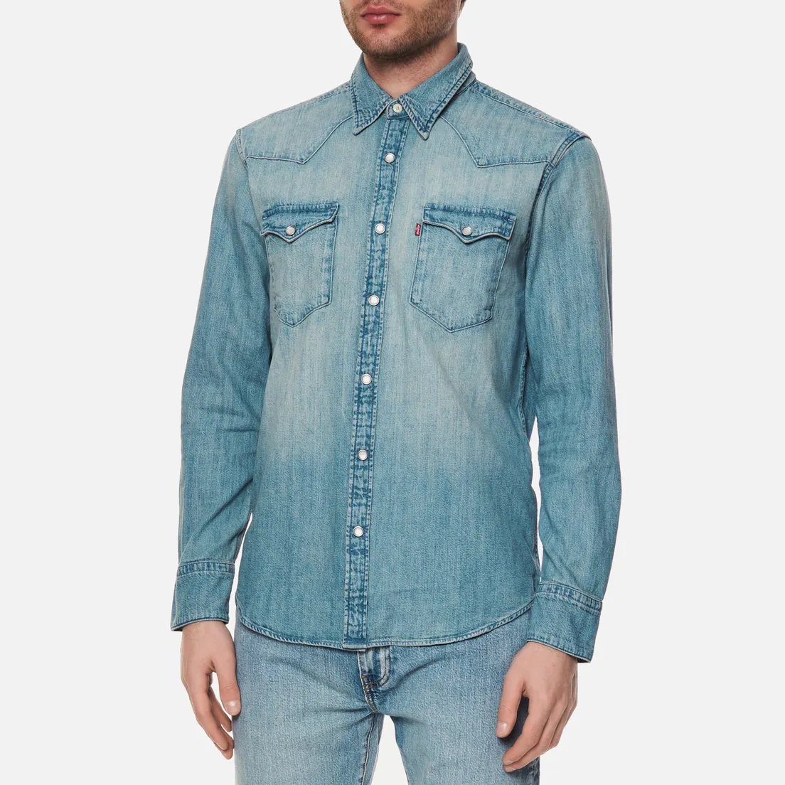 Levi's Мужская рубашка Barstow Western