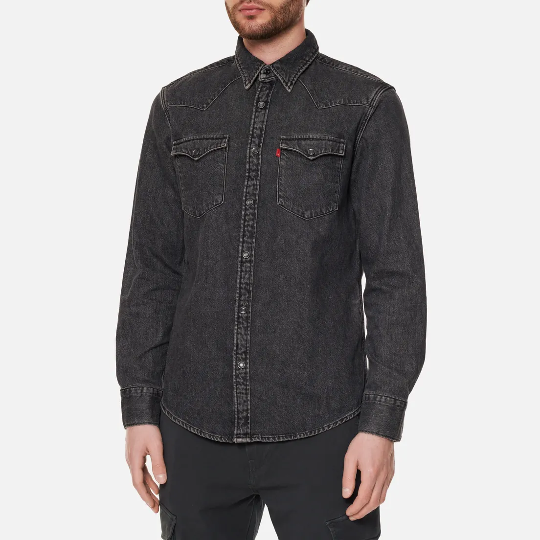 Levi's Мужская рубашка Barstow Western