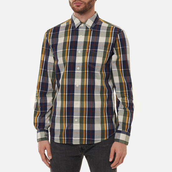 Мужская рубашка Levi's Classic One Pocket Standard Dholak Peacoat