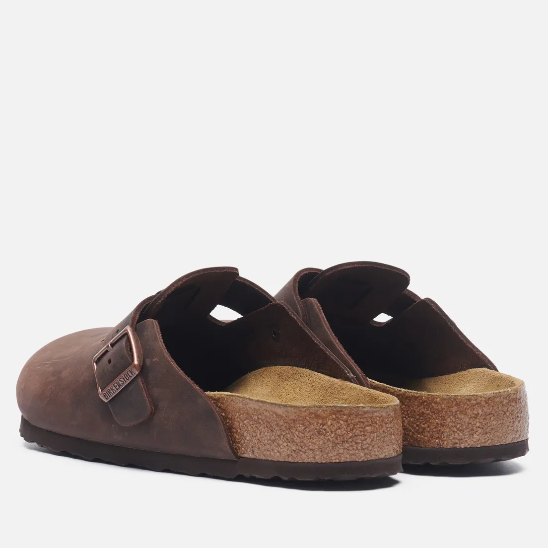 Birkenstock Мужские сандалии Boston Natural Leather Oiled