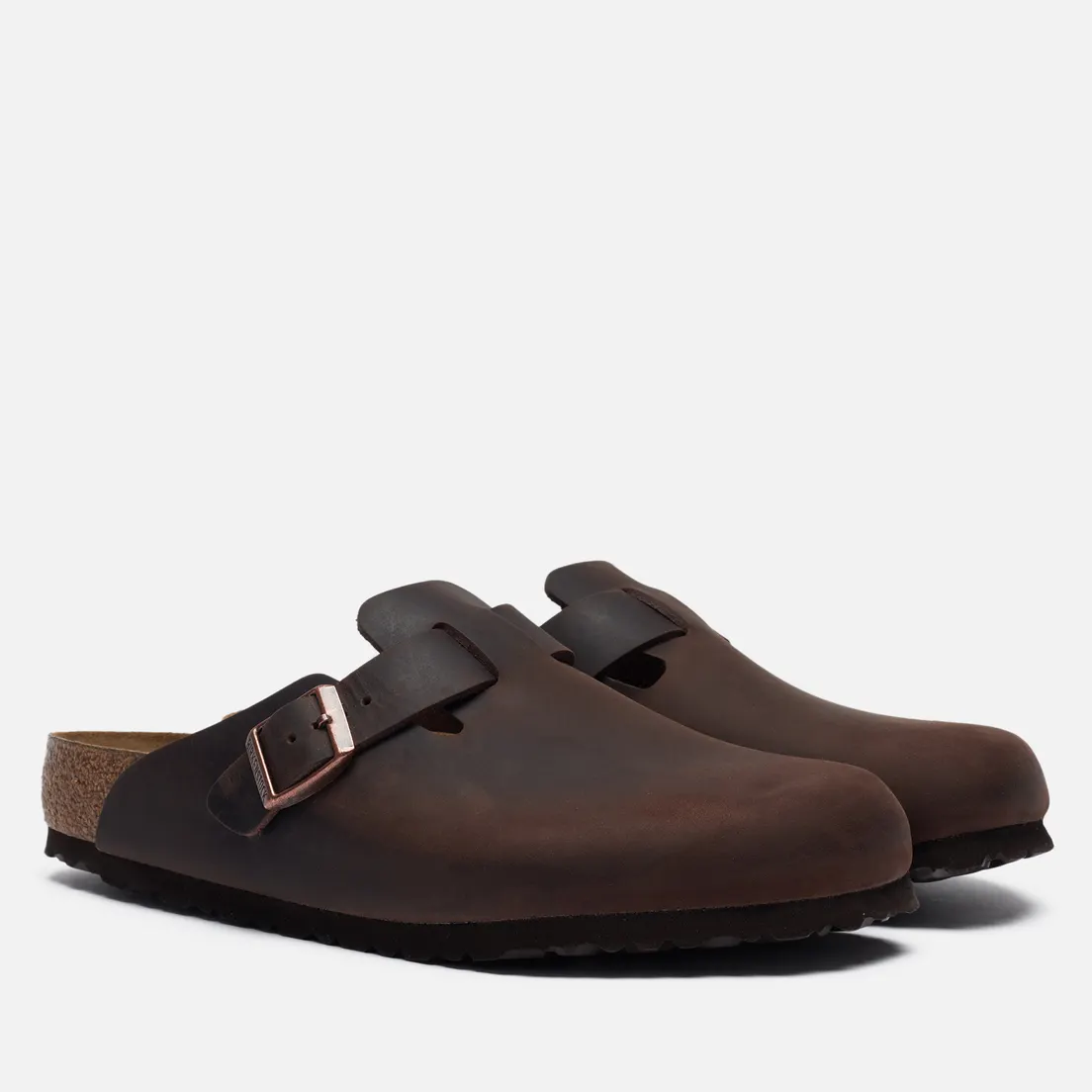 Birkenstock Сандалии Boston Natural Leather Oiled