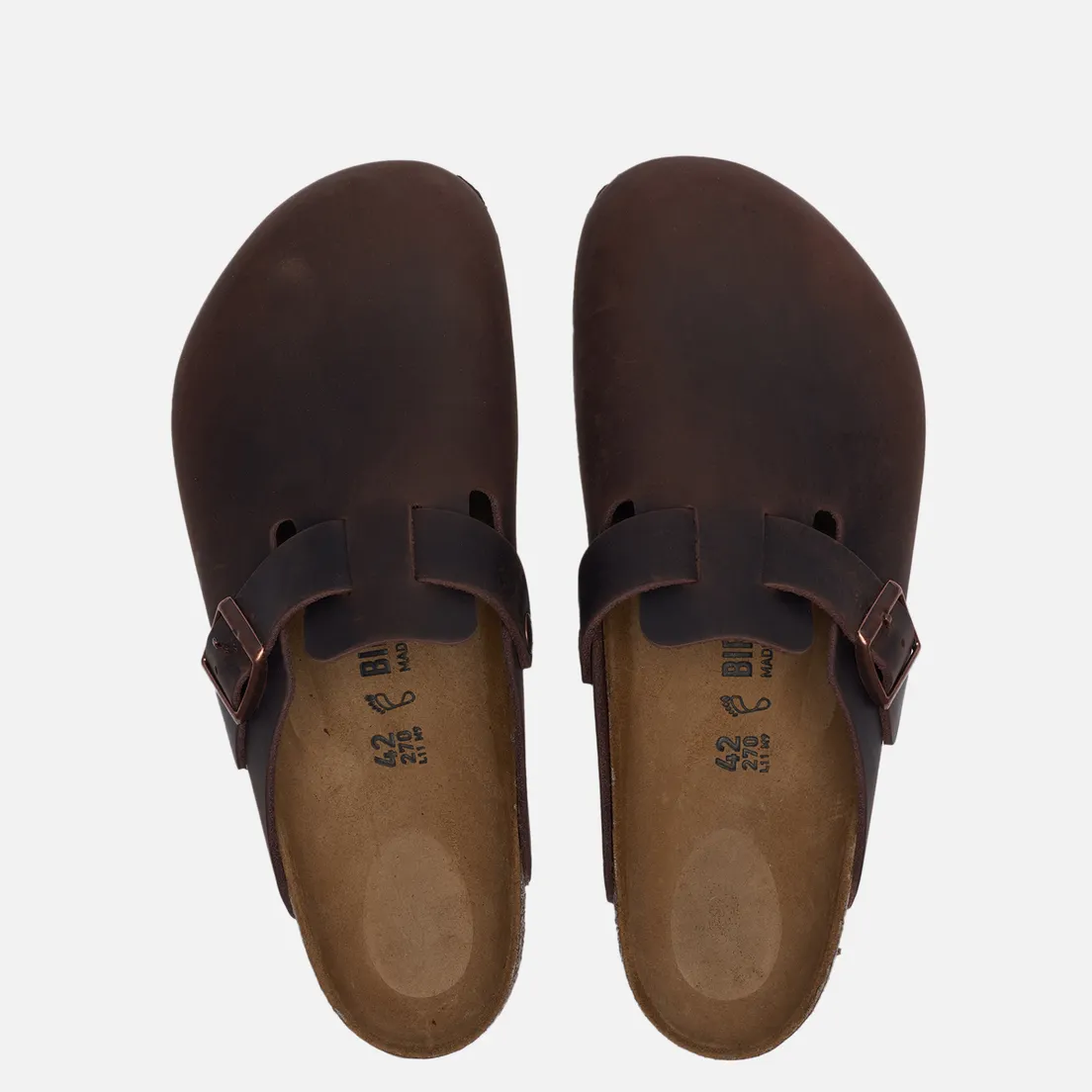 Birkenstock Сандалии Boston Natural Leather Oiled