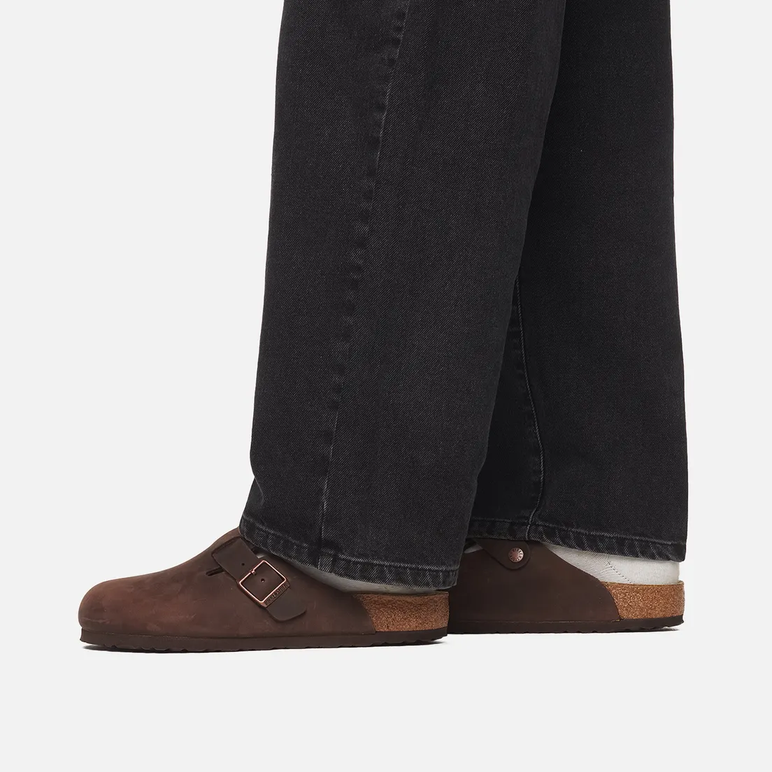 Birkenstock Мужские сандалии Boston Natural Leather Oiled