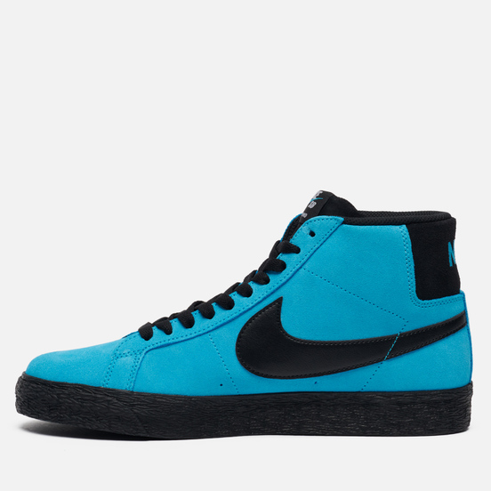 Мужские кроссовки Nike SB Zoom Blazer Mid Baltic Blue/Black/Baltic Blue/White