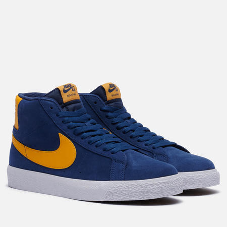 Мужские кроссовки Nike SB Zoom Blazer Mid Michigan, цвет синий, размер 43 EU